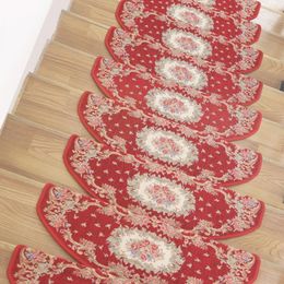 Carpets 13PCS/lot Stair Set Non-Slip Nordic Tread Mats El Home Step Pad Rug Silicone Bottom Glue-free Self-Adhesive