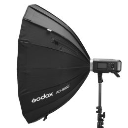 Godox 85cm AD-S85S Inside Silver Deep Parabolic Softbox with Honeycomb Grid Godox Mount Softbox for AD400PRO