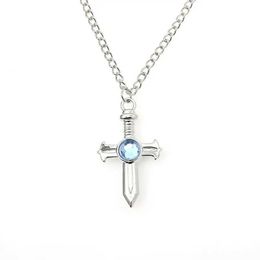 Pendant Necklaces Anime Fairy Tail Cross Necklace Pendant Role Play Customized Metal Necklace Unisex Accessories S2452766Q1WW