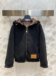 2022FW womens winter fleece jacket Reversible Hooded Parka jcakets brand designer women warm coat3543313