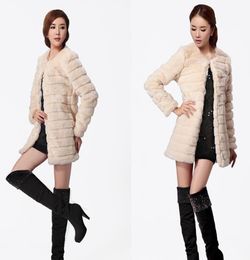 Winter Winter Women039s new long section Imitation Leather grass coat rex rabbit hair Specials1894813