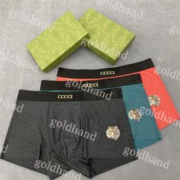 Underwear Mens Designer Underpant Boxer Shorts Solid Color Cotton Boxers Luxury Breathable Modal Underpants