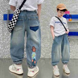 Jeans Jeans Boys pants Korean childrens clothing city boys 5 6 7 8 9 10 11 13 14 15 Year Spring Autumn Jeans for Children Girl Boy WX5.27