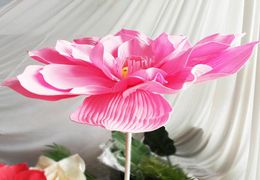 Large PE Foam Lotus Flowers Fake Flowers Decoration Home Wedding Background Wall Party Pography Stage Artificial flowers lotus9134978