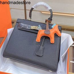 Genuine KY Designer Handbags Women Handbag Purse Leather Shoulder Ladies Large Capacity Tote Bag Wallet Steel Bspa