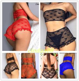 Women Designers Tracksuits Clothes Sexy Underwear Eyelash Lace Three Point Style Fun Suit8905474