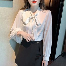 Women's Blouses Sigutan Womens Tops And Elegant Ladies Chiffon Shirts Spring Summer Long Sleeve Blusa Mujer