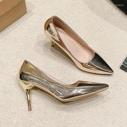 Dress Shoes Pointed Toe Women Sexy Super High Heels Shallow Sandals 2024 Fashion Party Pumps Walking Luxury Lady