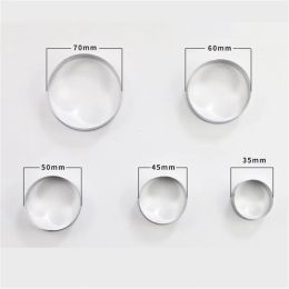 5pcs/set Metal Round Circle Shape Cookie Cutter Mold Fondant Pastry Mousse Cake Mold Decorating Kitchen Stencils Flower Tools