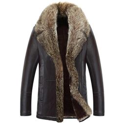 Pur Whole One Winter Jacket 2016 New Men039S Winter Fashion Gross Warm de camada de couro de inverno Menuse