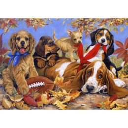 Puzzles 1000 Pieces Cute Pet Puppy Jigs Puzzles for Adults Home Decor Games Family Fun Floor Puzzles Educational Toys for Kids