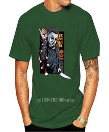 Men039s TShirts Funny Slasher Horror Halloween Michael Myers As Salt Bae White TShirt Homme Customised Tee Shirt8511903