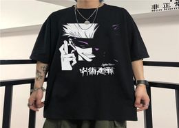 Jujutsu Kaisen Gojo Satoru Men039s t shirt Summer Cool Unisex Short Sleeve tshirt Funny Graffiti Print Casual Cotton Anime Tops4163402
