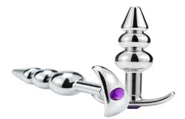GPOINT Stainless Steel Anal Plug Anchor Metal Vaginal Dildo Masturbation Massage Health Safe For Women Men Outdoor Play Sex Toys 29204527