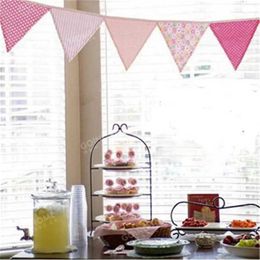 Banners Streamers Confetti Flags Decoration Triangle Flag Hanging Vintage Printing Strip Event Home Garden Wedding Party Pennant Bunting Banner d240528