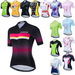 Cycling Jersey Women Bike Jerseys Road MTB Bicycle Shirts Maillot Ciclismo Racing Tops Breathable Cycle Wear 2021
