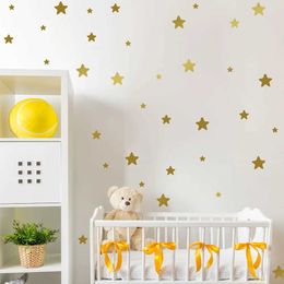 Wall Decor 30pcs/set 3-8cm Cartoon Starry Wall Stickers For Kids Boys Girls Rooms Nursery Wallpaper Cute Stars Fridge Vinyl DIY Art Mural d240528