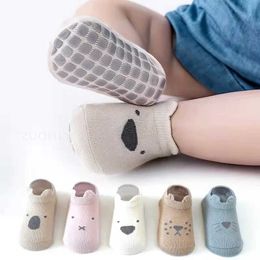 Kids Socks Spring Summer Baby Anti-slip Socks For Floors Kawaii Animal Boys Girls Ankle Socks Soft Breathable Cotton Childre Toddler Socks d240528