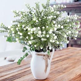 Decorative Flowers 70cm Babies Breath Artificial Plastic Gypsophila DIY Floral Bouquets For Home Decor Wedding Party Fake