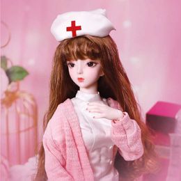 Dolls Dream Fairy 1/3 BJD Doll 62cm Ball-jointed Dolls with Hair Eyes Clothes Shoes Cosplay Makeup DIY Toy Dolls Gift for Girls SD Y240528