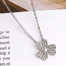 Master design Van Necklace Classic Charm Design for women red Clover lucky simple girl 1EYM