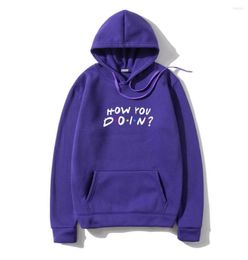 Men039s Hoodies FRIENDS Printed Sweatshirt Men Casual How You Doin Hoodie Sweatshirts Fashion Streetwear Pullover Clothes Drop7089150