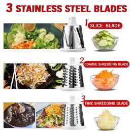 Manual Vegetable Cutter Slicer Kitchen Accessories Multifunctional Round Rotate Slicer Potato Cheese Kitchen Gadgets
