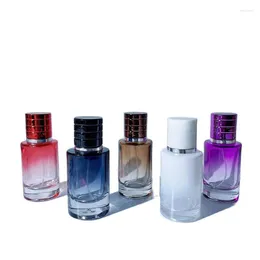 Storage Bottles Wholesale 30ml Perfume Atomizer Glass Dispenser Spray Bottle Refillable Cosmetics Containers Packaging