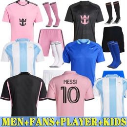 24 25 MESSIS Soccer Jerseys ArgENtiNAss National Team Copa Football Shirts 24 25 Men Kids Kits Fans Player Version