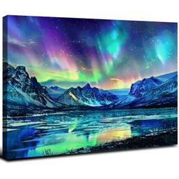 Aurora Borealis Canvas Wall Art Art Северное сия