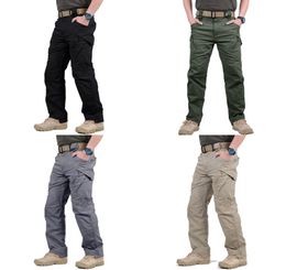 IX9 Military Tactical Pants Waterproof Cargo Pants Men Breathable SWAT Army Solid Color Combat Trousers mens Work Joggers S5XL X08761048