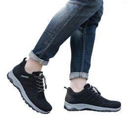 Casual Shoes Men's Knit Sneakers Lightweight Fashion Running Anti-slip -absorbing Male Walking Tenis Wholesale