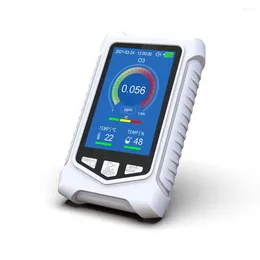 Handheld O3 Detector Ozone Quality Monitor Gas Analyzer Temperature Humidity Sensor Tester 3.5-inch Display Metre