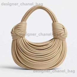 Totes Womens handbag 2023 new gold luxury designer brand hand painted face bag rope tie rod homeless silver night clutch T240528 XIBG