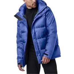 トップメンズグースジャケットの女性ダウンフード付き温かいパーカの男性アプローチジャケットレターパーカーコートウインドブレーカー男性カップルデザイナーコートサイズ：XS-2XL