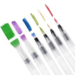 Watercolour Brush Pens Painting Supplies 6 refillable Watercolour pens Watercolour brushes for sketching Watercolour pens anime and manga WX5.27