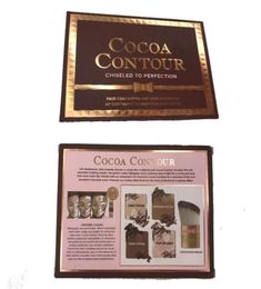 Makeup COCOA Contour Highlighters Palette Nude Colour Face Concealer Chocolate Eyeshadow with Contour Buki Brush4049931