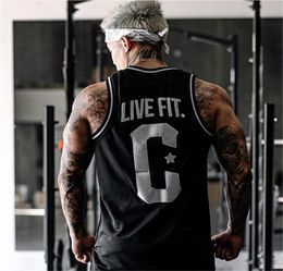 Brand Gym Workout Men Tank Tops Patchwork Fitness Sleeveless Shirt Stringer Mens Bodybuilding Men Sportswear Vest Muscle Singlet 27532108