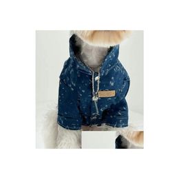 Hundekleidung Haustier Denim Shirt Großer Golden Retriever Super teur