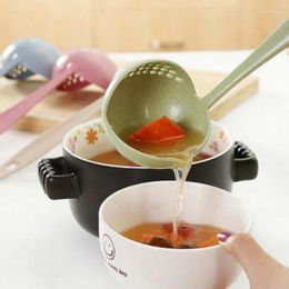 Spoons 2 In 1 Creative Soup Spoon Long Handle Porridge With Philtre Dinnerware Kitchen Tools