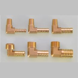 6 8 10 12 14 16mm Brass Hose Barb Connector Hose Tail Thread 1/8 1/4 3/8 1/2 Inch Thread PT Brass Water Pipe Fittings