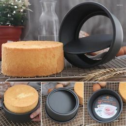 Baking Moulds Carbon Steel Cake Pan 4/6/8 Inch Chiffon Removable Bottom Round Mold For Non-Stick Circle Cheesecake Mould