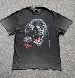 2022ss Sleeve T Shirt Men Women Tiger Head Print 11 Quality Vintage Oversized Tshirt Top Tees4945518