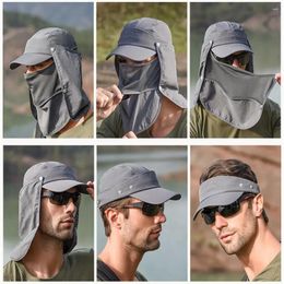 Wide Brim Hats Outdoor Neck Protection Sun Cap Quick Drying Sunshade Visor Shawl Hat Ladies Anti UV Hiking Fishing B4H4
