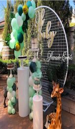 wedding decoration Iron circle mesh arch Ring wedding background mesh a wreath shelf for party A ring frame for balloon6003725
