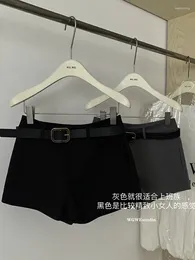 Women's Shorts Summer Women Old Money Korean Vintage Cute Core 2000s Gyaru With Belt Pants Japanese Y2k Streetwear Harajuku Fashion