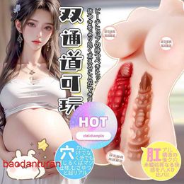 A Sexy Toy Mens Love Long Love Adult Sexual Products Male Masturbation Tool Mould Aircraft Cup Half body Inverted with Skeleton Solid Doll