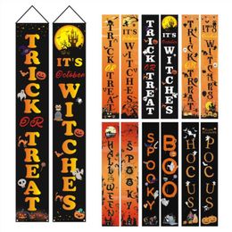 Party Banner Flags For Halloween 18032CM 300D Oxford Banner Banner Home Door Sign Flags Set Whole8180743