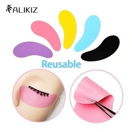 Makeup Tools New Reusable 1Pair Eye Pads Silicone Stripe Lash Lift Eyelash Extension Hydrogel Patches Under Eye Gel Patch Makeup Tools z240529