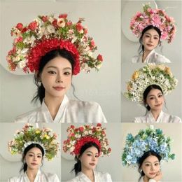 Party Supplies Flower Headbands Women Bride For Wedding Supply Floral Garlands Hair Wreath